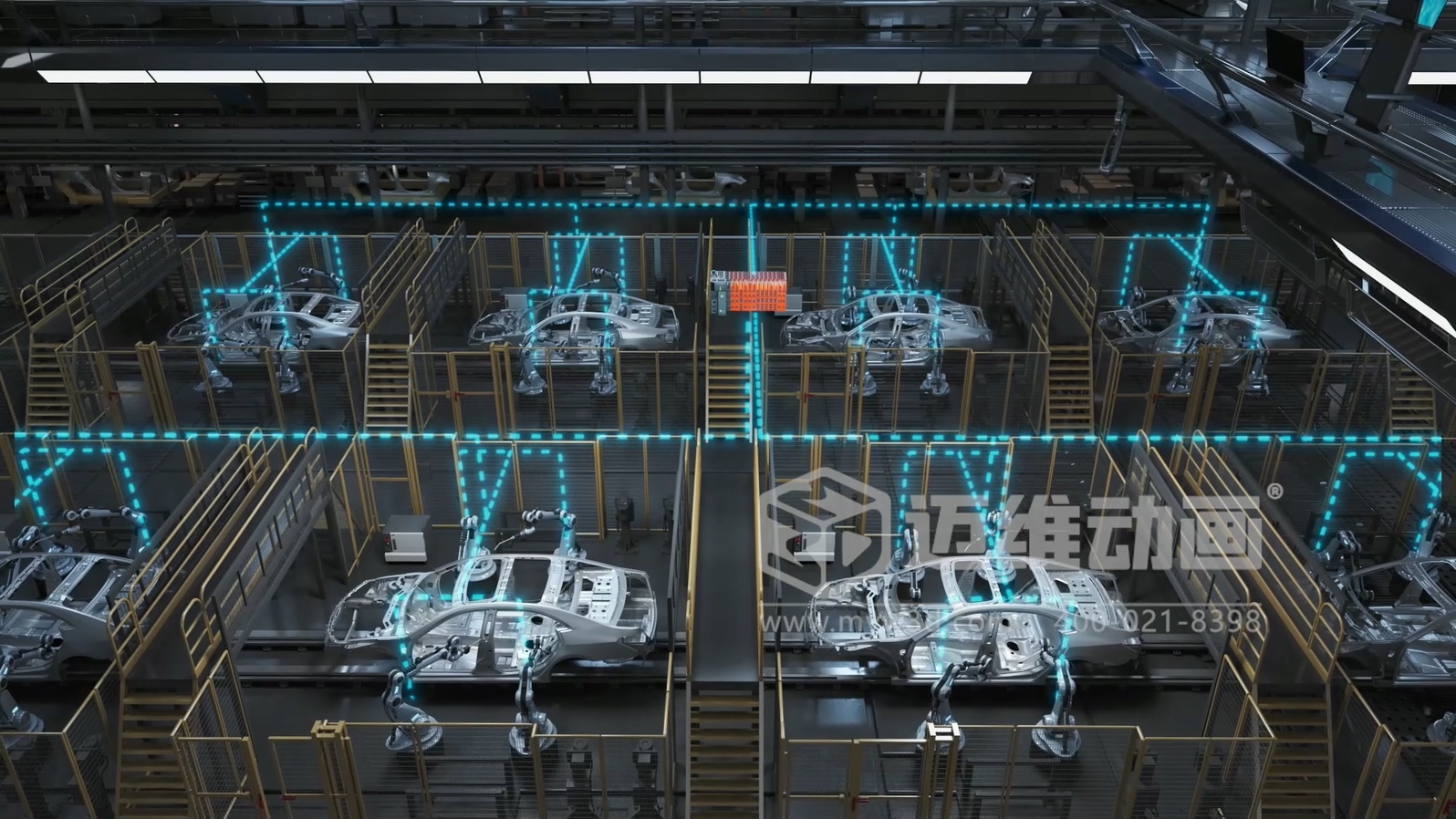 工業(yè)自動化 3D 動畫如何精準呈現(xiàn)？邁維動畫為可編程邏輯控制器打造爆款產(chǎn)品動畫宣傳片(圖4)